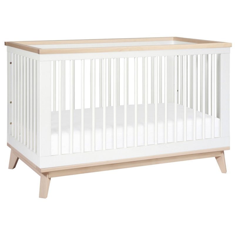 Scoot 3-in-1 Convertible Crib & Toddler Bed Conversion Kit White/Washed Natural
