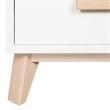 Babyletto Scoot 3 Drawer Dresser with Removable Changing Tray in White & Natural