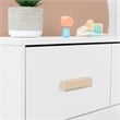 Babyletto Scoot 3 Drawer Dresser with Removable Changing Tray in White & Natural