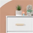 Babyletto Scoot 3 Drawer Dresser with Removable Changing Tray in White & Natural