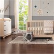 Babyletto Hudson 3 Drawer Wood Dresser with Removable Changing Tray in Natural