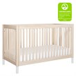 Gelato 4-in-1 Convertible Crib with Toddler Bed Conversion Kit in Washed Natural