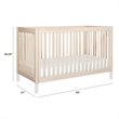 Gelato 4-in-1 Convertible Crib with Toddler Bed Conversion Kit in Washed Natural