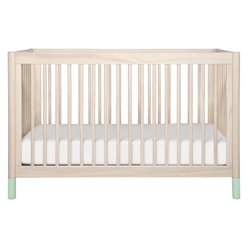 Gelato 4-in-1 Convertible Crib with Toddler Bed Conversion Kit in Washed Natural