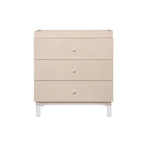 Babyletto Gelato 3 Drawer Wooden Dresser with Removable Changing Tray in Natural
