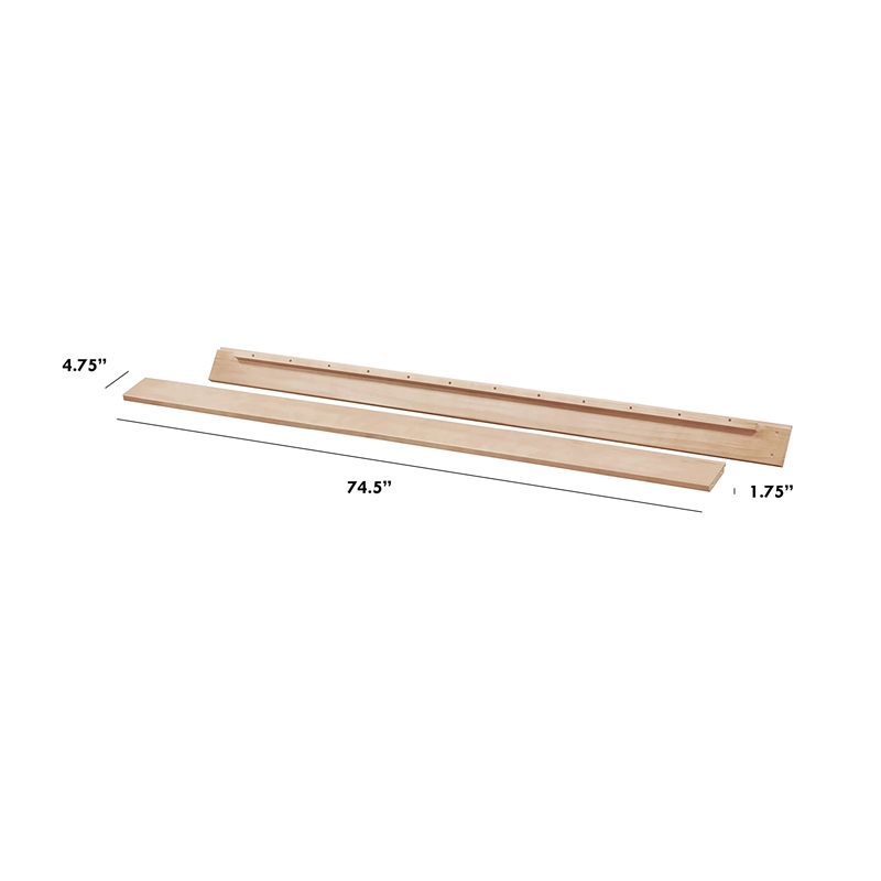 Babyletto Hidden Hardware Twin/Full Size Bed Conversion Kit in Washed Natural