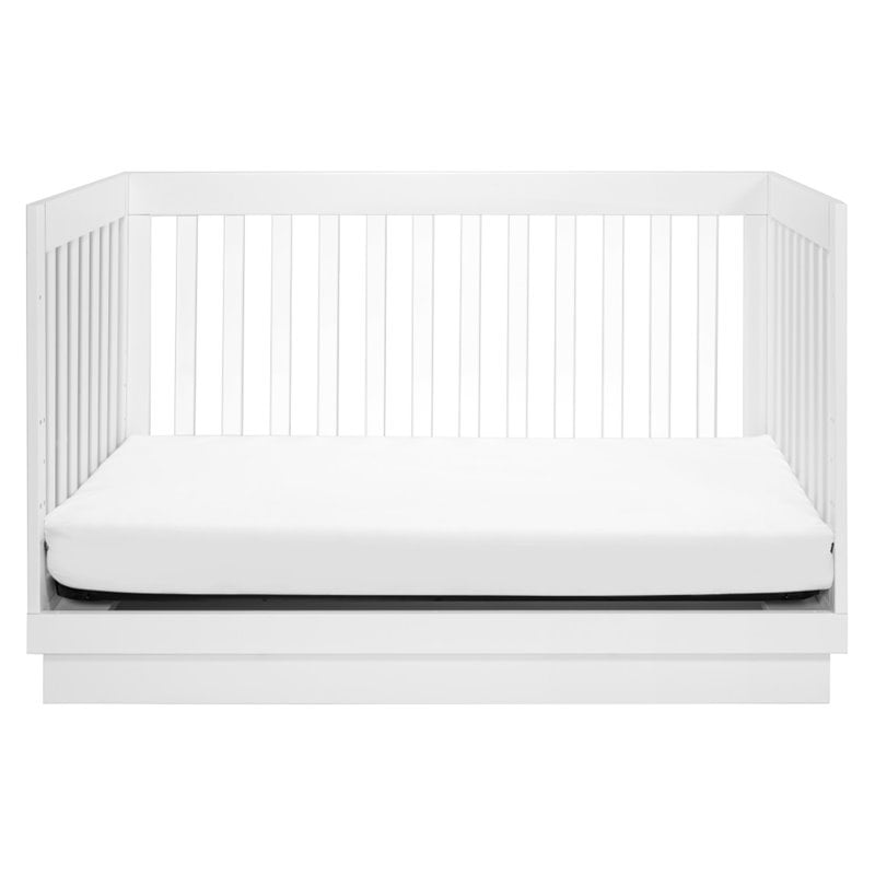 Babyletto Harlow 3-in-1 Convertible Crib with Toddler Bed Conversion Kit - White