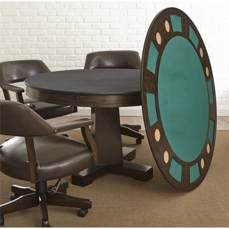 Rudy Reversible Game Table in Medium Walnut