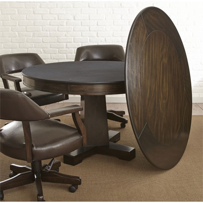 Rudy Reversible Game Table in Medium Walnut