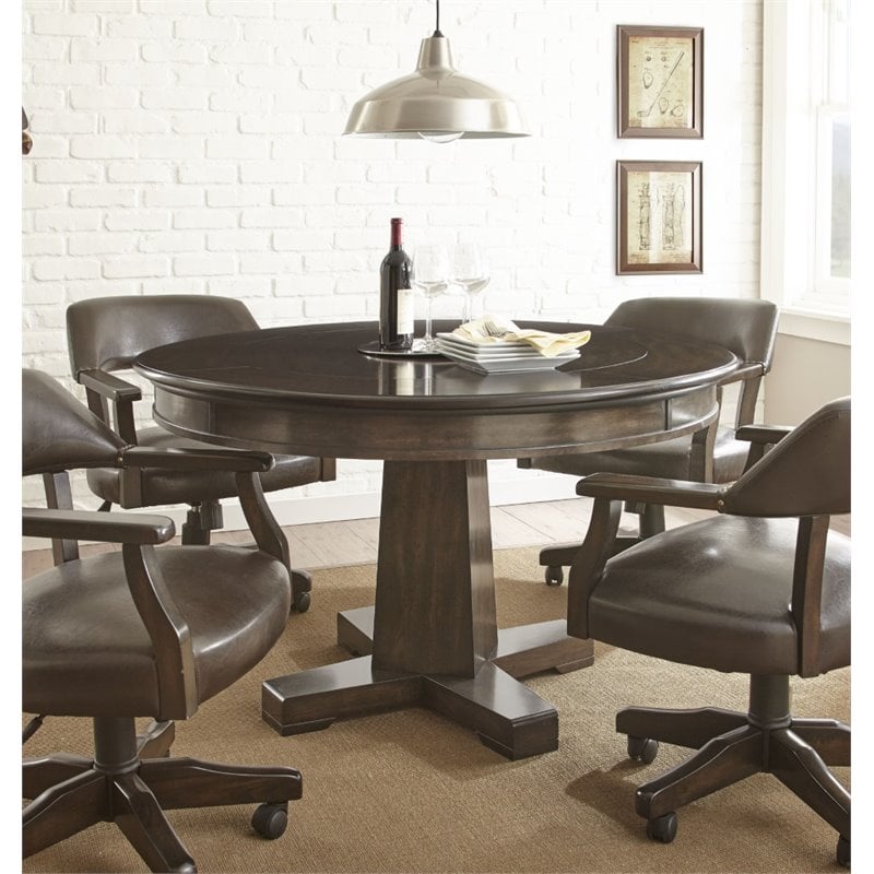 Rudy Reversible Game Table in Medium Walnut