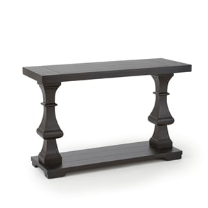 Dory Console Table in Ebony with Plank topped detail