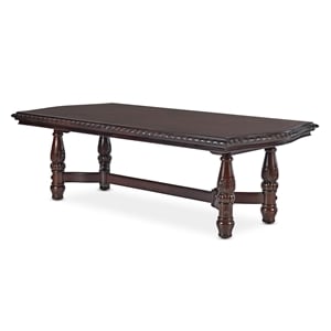 Antoinette Extension Dining Table in Cherry and Mahogany Finish