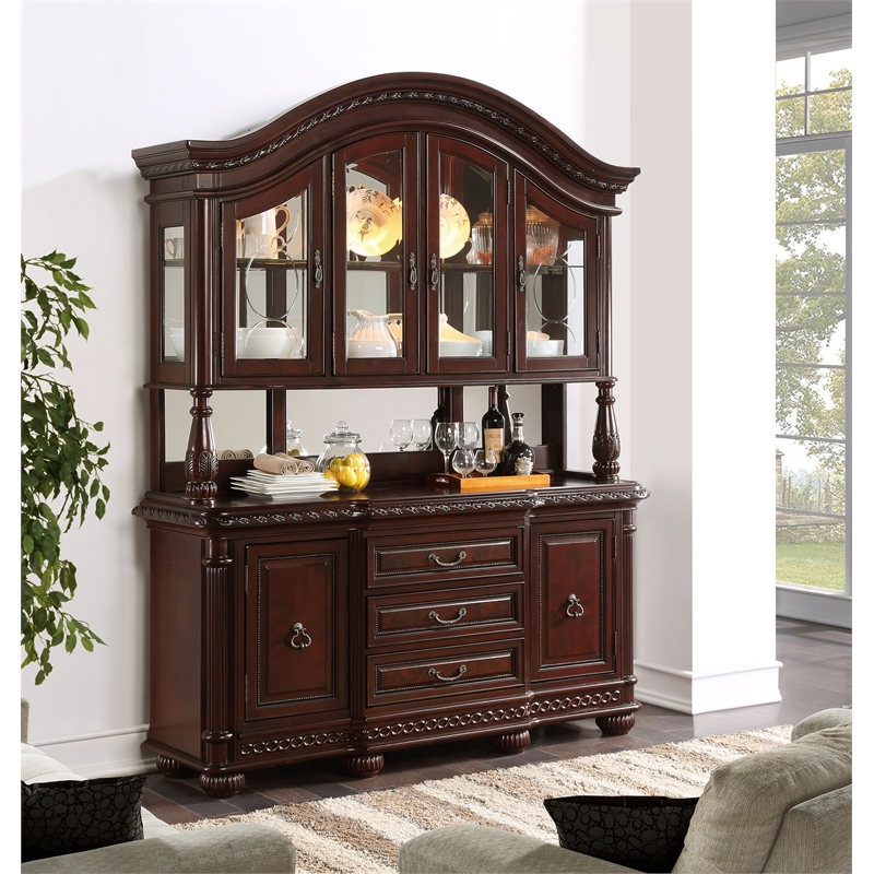 Steve Silver Company Antoinette Buffet in Brown Cherry
