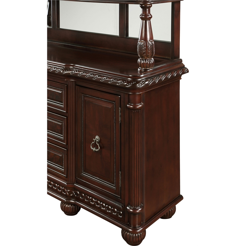 Steve Silver Company Antoinette Buffet in Brown Cherry