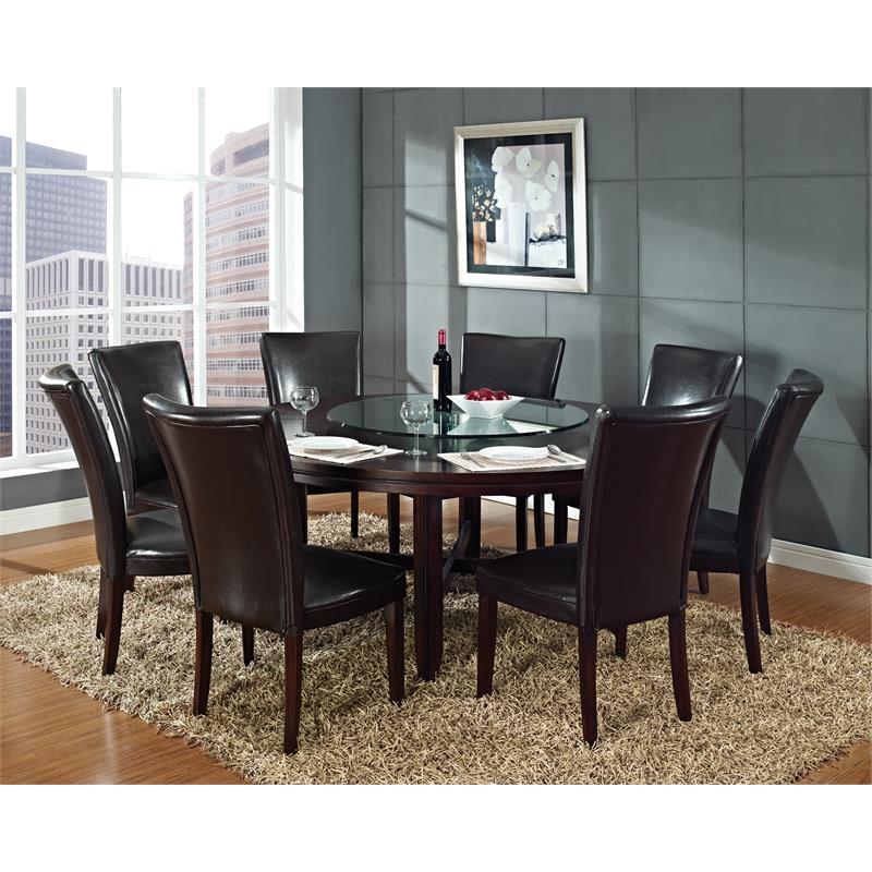 Steve Silver Company Avenue Clear Tempered Glass 40-inch Lazy Susan