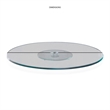 Steve Silver Company Avenue Clear Tempered Glass 40-inch Lazy Susan