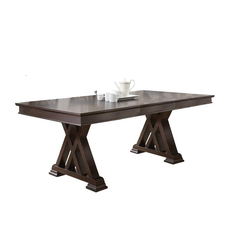 Steve Silver Adrian Wood Dining Table Espresso Cherry Finish