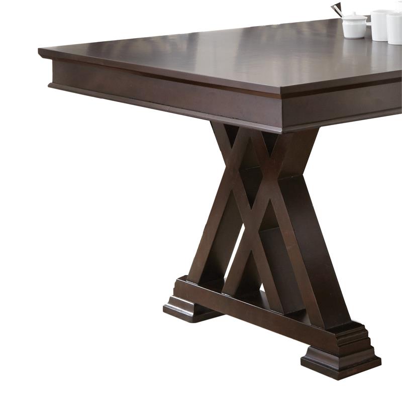 Steve Silver Adrian Wood Dining Table Espresso Cherry Finish