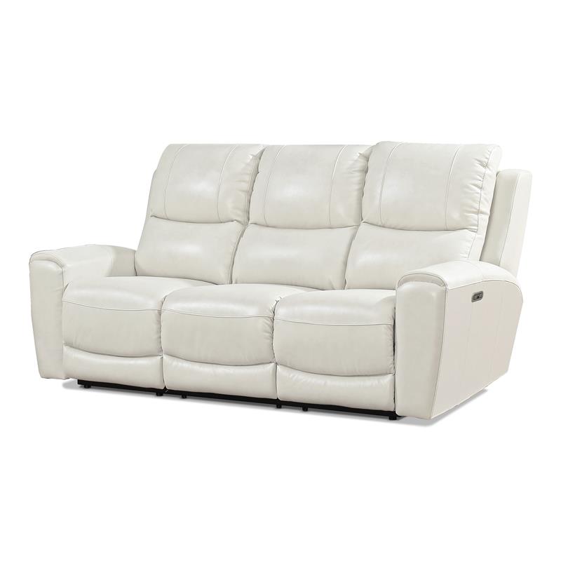 Steve Silver Laurel Ivory Leather Power Reclining Sofa