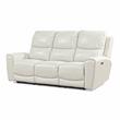 Steve Silver Laurel Ivory Leather Power Reclining Sofa