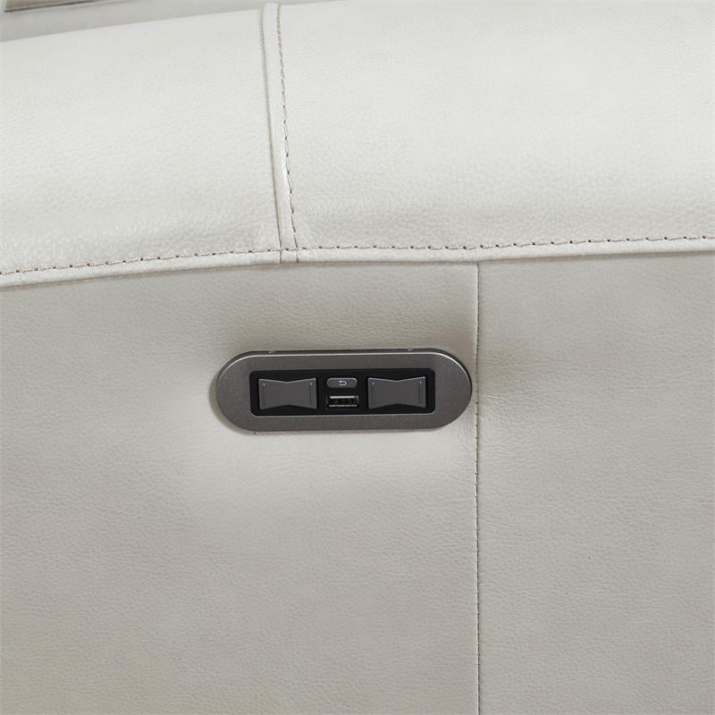 Steve Silver Laurel Ivory Leather Power Reclining Sofa
