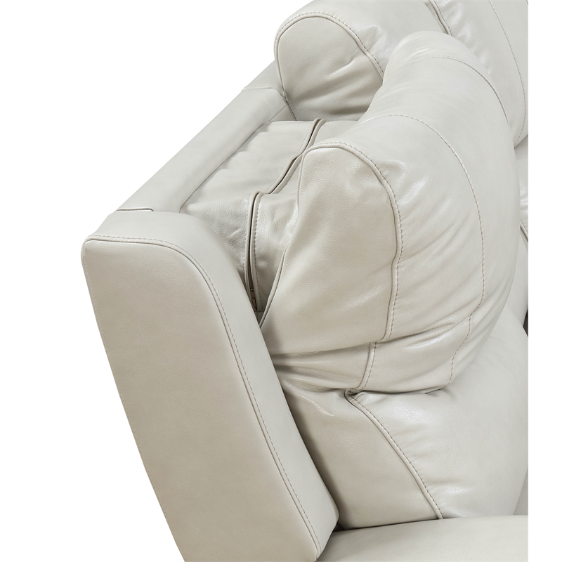 Steve Silver Laurel Ivory Leather Power Reclining Sofa
