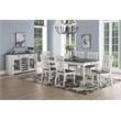 Joanna Two-Tone 7-Piece White Dining Set