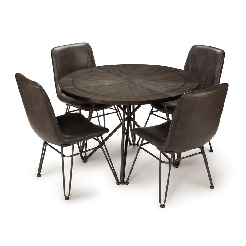 Derek Black 5-Piece Dining Set