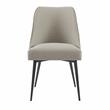 Steve Silver Olson Khaki Fabric and Dark Metal Side Chair