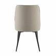 Steve Silver Olson Khaki Fabric and Dark Metal Side Chair