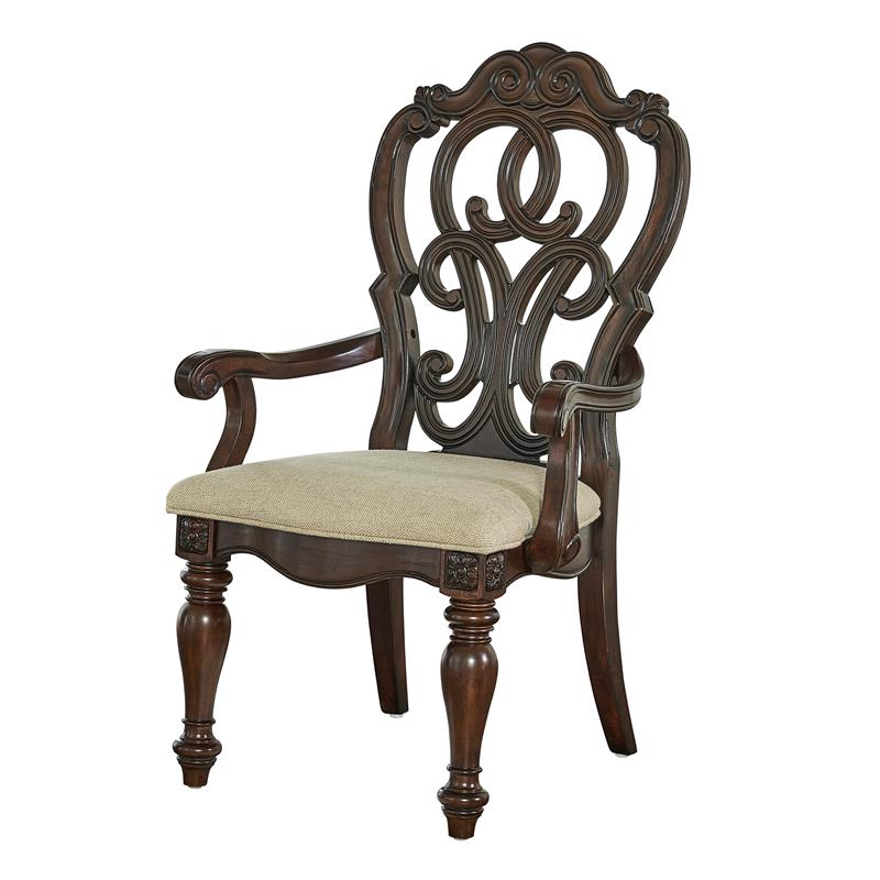 Steve Silver Royale Pecan Brown Arm Chair