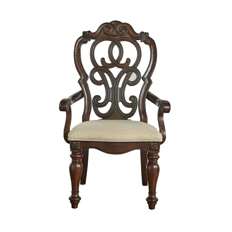 Steve Silver Royale Pecan Brown Arm Chair
