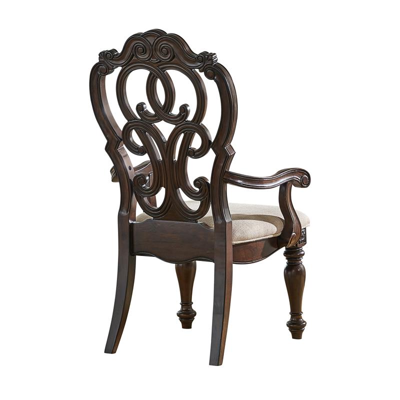 Steve Silver Royale Pecan Brown Arm Chair