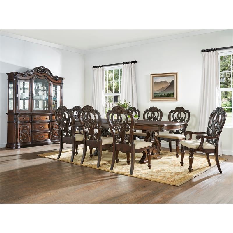 Steve Silver Royale Pecan Brown Arm Chair