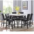 Carrara White Marble Top Counter Height Table