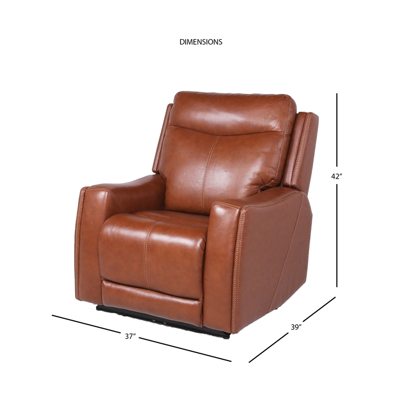 Steve Silver Natalia Caramel Leather Power Recliner