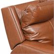 Natalia Caramel Leather Power Loveseat Console Recliner