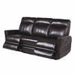 Coachella Brown Leather Power Recliner Sofa