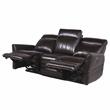 Coachella Brown Leather Power Recliner Sofa
