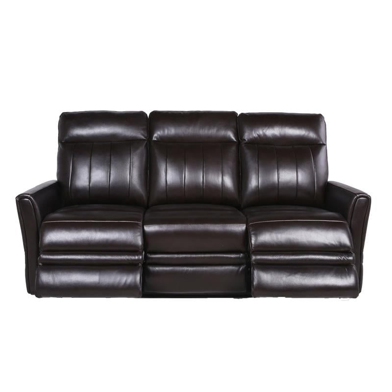 Coachella Brown Leather Power Recliner Sofa