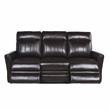 Coachella Brown Leather Power Recliner Sofa