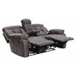 Steve Silver Bogata Mushroom Recliner Console Loveseat