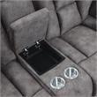 Steve Silver Bogata Mushroom Recliner Console Loveseat