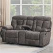 Steve Silver Bogata Mushroom Recliner Console Loveseat