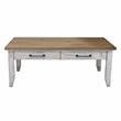 Steve Silver Bear Creek Rustic Ivory and Honey Finish Cocktail Table