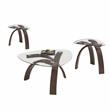 Steve Silver Pitman Merlot Cherry Mixed Media 3-Piece Occasional Set