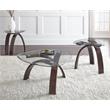 Steve Silver Pitman Merlot Cherry Mixed Media 3-Piece Occasional Set