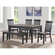 Steve Silver Raven Noir Multi-Color Dining Table in Black/Driftwood Finish