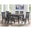 Steve Silver Raven Noir Multi-Color Dining Table in Black/Driftwood Finish