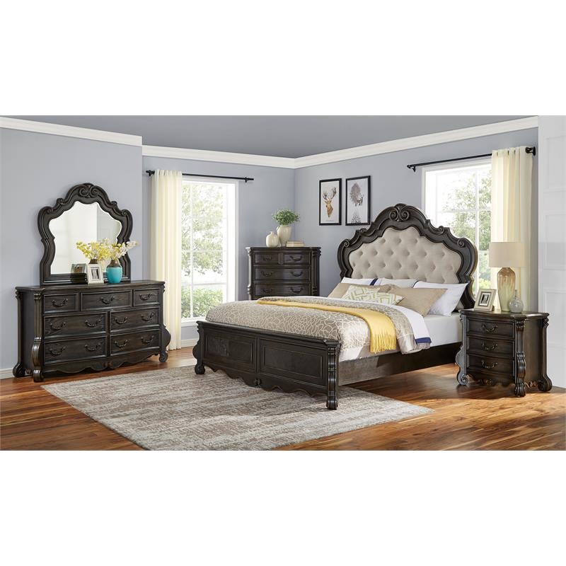 Steve Silver Rhapsody Multi-step Molasses Wood 7-drawer Dresser